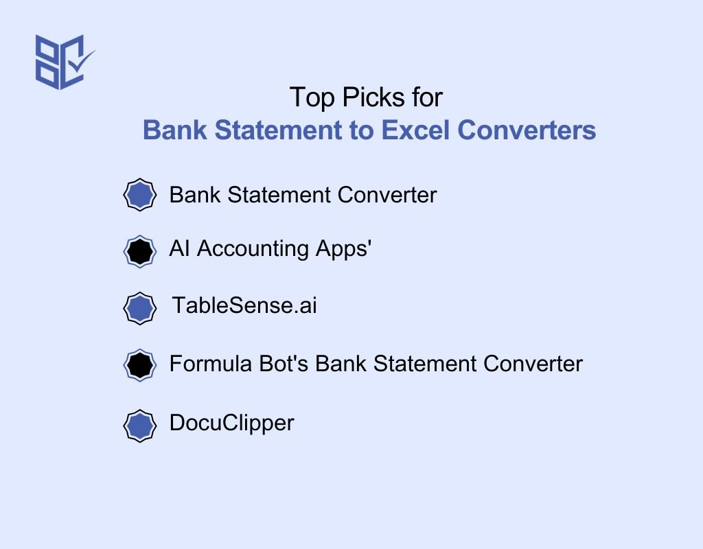 Top Picks for Bank Statement to Excel Converters